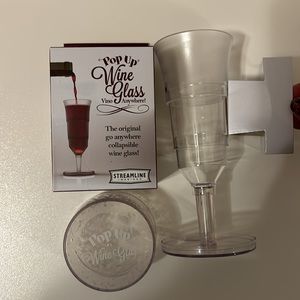 Pop up wine glass.